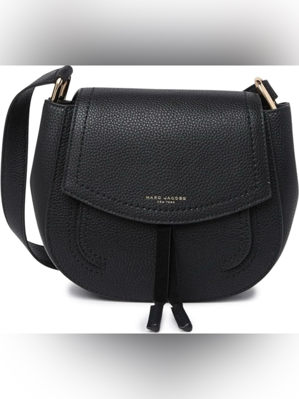 Marc Jacobs Maverick Saddle Bag
Black Pebbled Leather